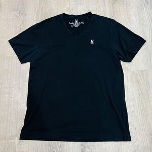 Psycho Bunny T-Shirt Mens Size L (6) Black Pima Cotton Short Sleeve Embroidered